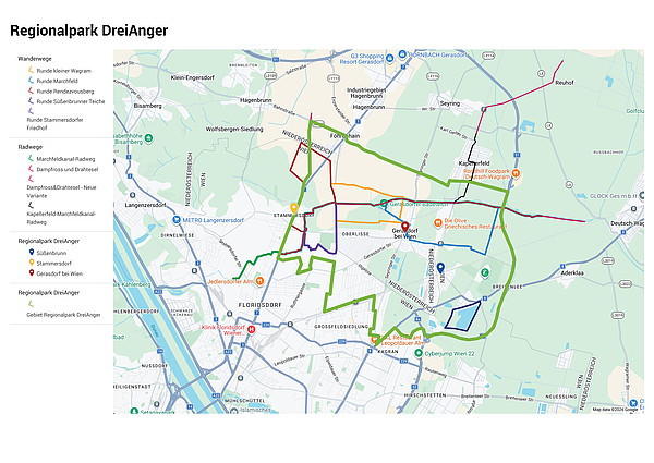Bild der Karte Regionalpark DreiAnger